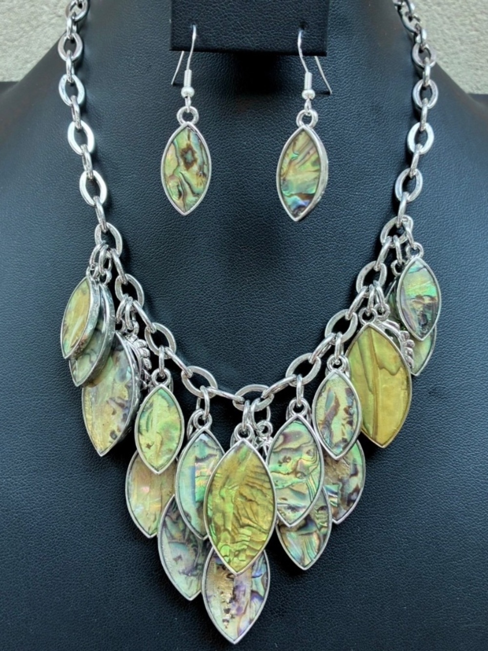 Reversible Statement Necklace & Matching Earrings